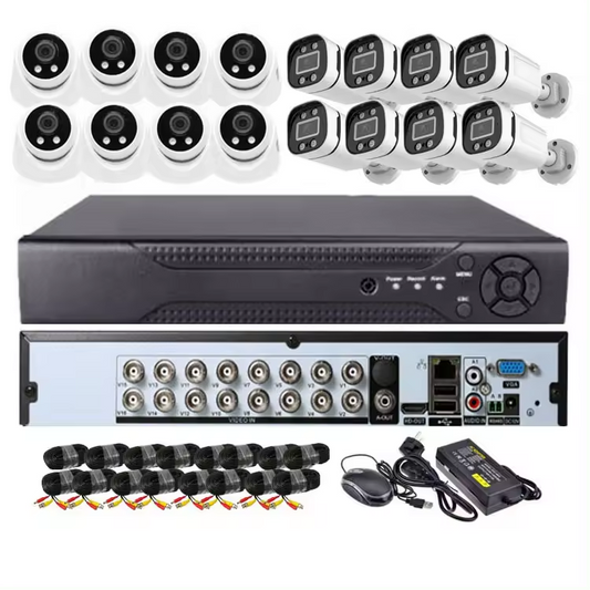 16CH AHD KIT CCTV Camera Kit 5MP Color Night 16CH AHD DVR 16 Channel Security Camera System